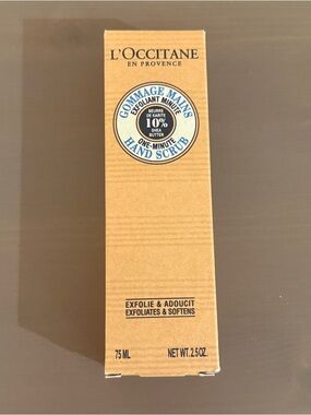 NWT L'OCCITANE One-Minute Hand Scrub, 2.5oz/75ml